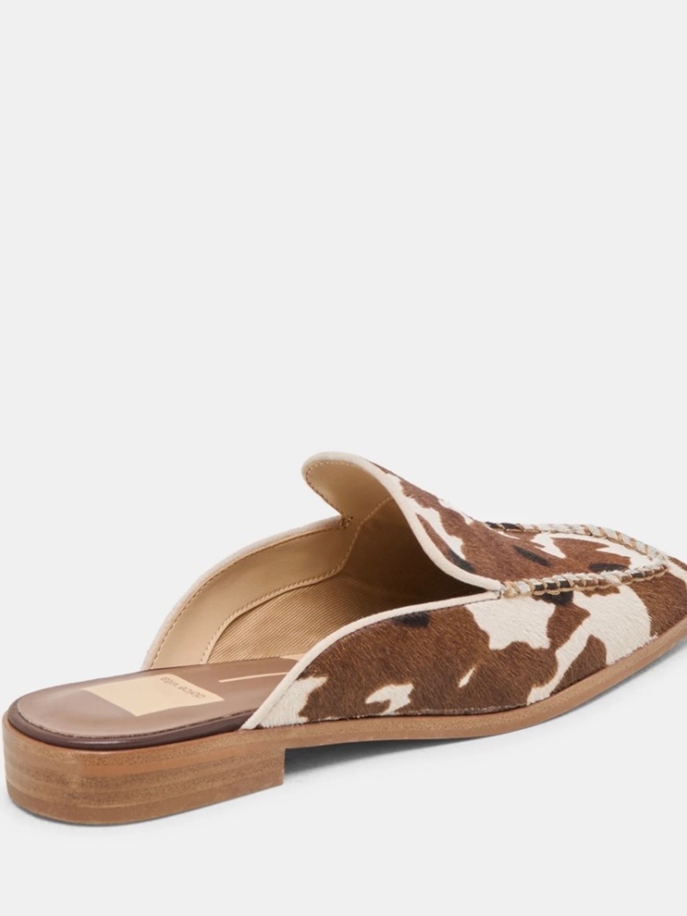 Dolce Vita Bradley Cow Print Mules - Picture 3 of 6